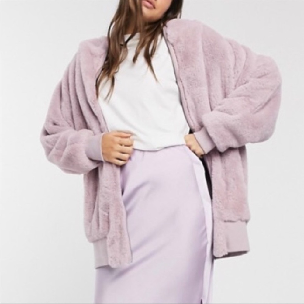 NEW FREE PEOPLE Turn Up Faux Fur Hoodie Jacket M